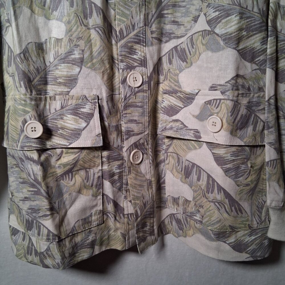 Walt Disney World Spirit Jersey Shirt S Button Collar Palms Safari Linen Blend - Picture 15 of 16